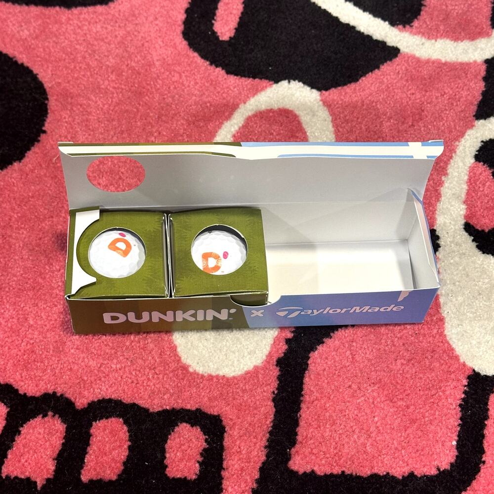2026 Dunkin’ Donuts Limited Edition TaylorMade Golf Ball Munchkins – Lot of 2